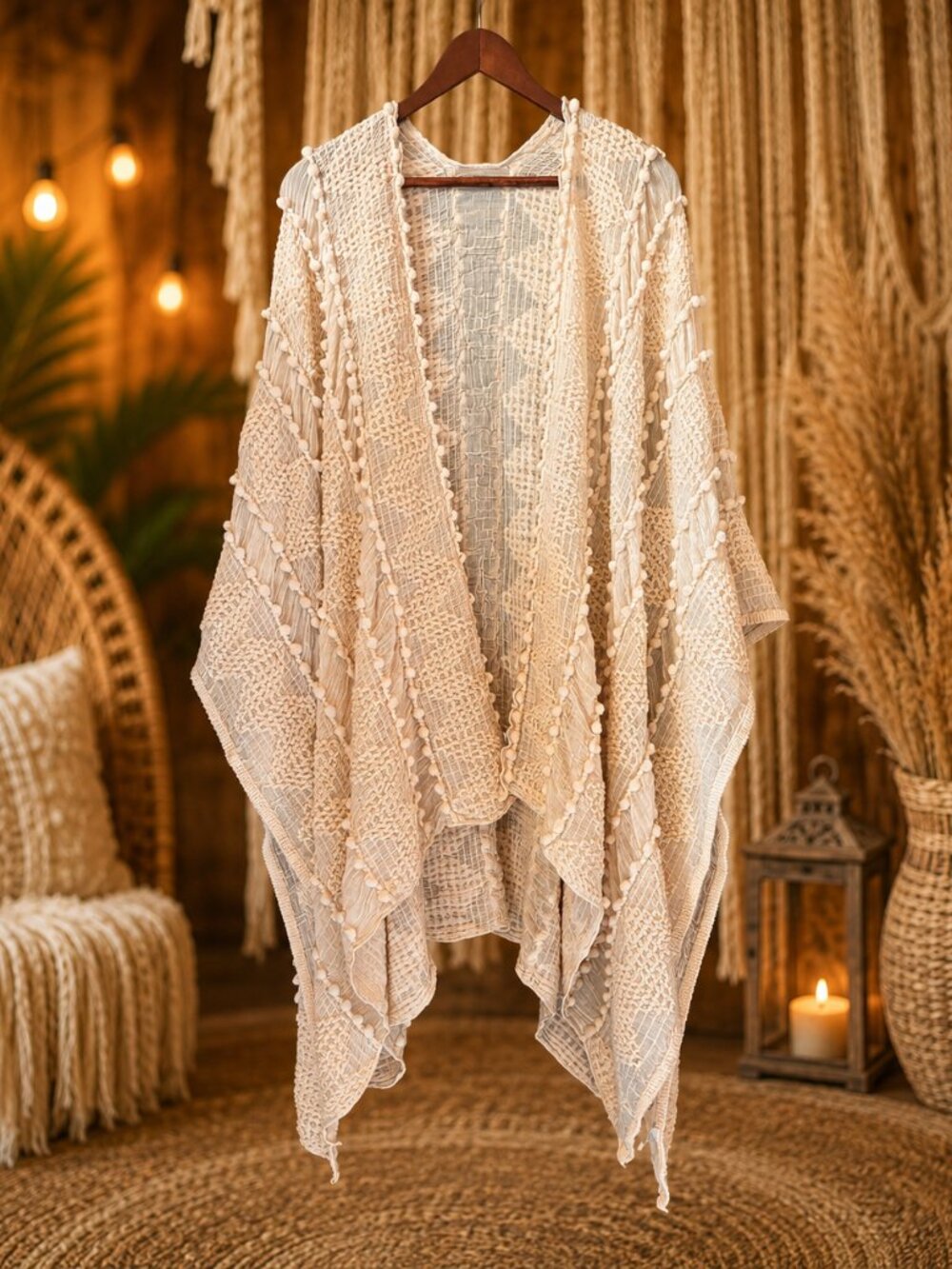 BOHO Gauze OpenFront Shirt